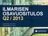 ILMARISEN OSAVUOSITULOS Q2 / 2013. Lehdistötilaisuus 29.8.2013 Toimitusjohtaja Harri Sailas