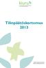 Tilinpäätöskertomus 2013