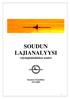 SOUDUN LAJIANALYYSI (olympialuokkien soutu)