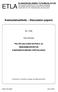 Keskusteluaiheita Discussion papers. No. 1069. Olavi Rantala PALVELUALOJEN KILPAILU JA HINNANMUODOSTUS KANSAINVÄLISESSÄ VERTAILUSSA