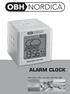ALARM CLOCK. With weather station - type 4895, 4896, 4897, 4898