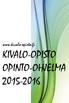 KIVALO-OPISTO OPINTO-OHJELMA 2015-2016