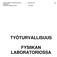 TURUN AMMATTIKORKEAKOULU L6010403.39 1 (8) TEKNIIKKA FYSIIKAN LABORATORIO 26.8.2011 TYÖTURVALLISUUS FYSIIKAN LABORATORIOSSA