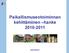 Paikallismuseotoiminnan kehittäminen hanke 2010-2011 MUSEOVIRASTO