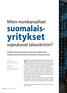 Miten monikansalliset. suomalaisyritykset. sopeutuivat talouskriisiin?