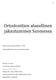 Ortodonttien alueellinen jakautuminen Suomessa