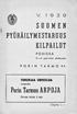 SUOMEN KILPAILUT. Porin Tarmon ARPOJA PYÖRÄILYMESTARUUS V. 19 3 9 TUKEKAA URHEILUA PORISSA. Arvan hinta 2 mk. 5 6 päivinä elokuuta.