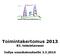 Toimintakertomus 2013. 83. toimintavuosi