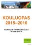 KOULUOPAS 2015 2016 YLIKYLÄN YHTENÄISKOULU 1908-2015