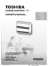 OWNER S MANUAL AIR CONDITIONER (SPLIT TYPE) Indoor unit RAS-25, 35UFV-ND. Outdoor unit RAS-25, 35S3AVP-ND 1112150105 ENGLISH SVENSKA SUOMI NORSK