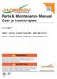 Parts & Maintenance Manual Osa- ja huolto-opas