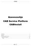 Asennusohje CAB Service Platform