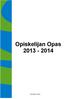 Opiskelijan Opas 2013-2014