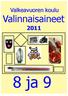 Valkeavuoren koulu. Valinnaisaineet. 8 ja 9