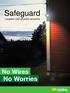 Safeguard. Langaton LED pihavalo sensorilla 2015-03-02 1