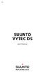 SUUNTO VYTEC DS KÄYTTÖOHJE