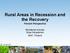 Rural Areas in Recession and the Recovery Finnish Perspective