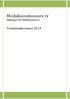 Mediakasvatusseura ry Sällskapet för Mediefostran rf. Toimintakertomus 2014