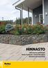 HINNASTO Betoniset ja graniittiset Rudus Formento -maisematuotteet Hinnasto voimassa 2015