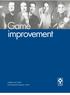 Game improvement A M E R - Y H T Y M Ä V U O S I K E R T O M U S 1 9 9 9