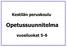 Kestilän peruskoulu. Opetussuunnitelma. vuosiluokat 5-6