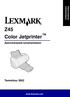 Asennuksesta. tulostamiseen. Z45 Color Jetprinter. Asennuksesta tulostamiseen. Tammikuu 2002. www.lexmark.com