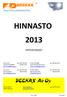 HINNASTO 2013 YHTEYSTIEDOT