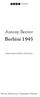 POKKARI. Antony Beevor. Berliini 1945. Suomentanut Matti Kinnunen. Werner Söderström Osakeyhtiö Helsinki