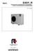 EASY_R Ilmalauhdutteiset vedenjäähdyttimet ja lämpöpumput, joissa on scroll-kompressori ja aksiaalipuhaltimet