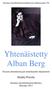 Suomen musiikkikirjastoyhdistyksen julkaisusarja 156. Yhtenäistetty Alban Berg. Teosten yhtenäistettyjen nimekkeiden ohjeluettelo.