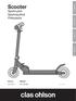 Scooter. Sparkcykel Sparkesykkel Potkulauta. 34-4017 HF-SF005 Ver. 201012. English. Svenska. Norsk. Suomi