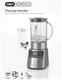 Prestige blender. Powerful 1000 W blender with 5 speed settings, turbo and ice crush function. 5 speed settings. Electronic display