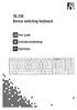 TB-258 Device switching keyboard. EN User guide SE Användarhandledning FI Käyttöohje