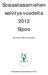 Sosiaaliasiamiehen selvitys vuodelta 2012 Sipoo