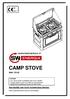 CAMP STOVE. Saa käyttää vain hyvin tuuletetuissa tiloissa. Malli: CS-02