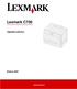 Lexmark C750. Oppaiden päivitys. Elokuu 2001. www.lexmark.fi