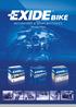 MOTORCYCLE & SPORT BATTERIES. Tekniset tiedot