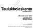 Taulukkolaskenta PERUSMATERIAALI