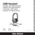 USB Headset. Headset med USB-anslutning Headset med USB-tilkobling Kuulokkeet, USB-liitäntä Headset mit USB-Anschluss