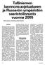 Tulliniemen luonnonsuojelualue. ja Russarön ympäristön saaristolinnusto vuonna 2005