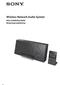 Wireless Network Audio System. NAS-Z200DiR/Z200iR Betjeningsvejledning