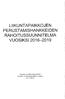 LIIKUNTAPAIKKOJEN PERUSTAMISHANKKEIDEN RAHOITUSSUUNNITELMA VUOSIKSI 2016-2019