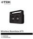Wireless Boombox A73. FI - Käyttöohje SE - Bruksanvisning