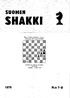 SUOMEN SHAIII. Timo Tyrkkö & Kauko Virtanen Omistettu Jan Hanneliukselle. Kolmen (3) siirron apumatti vaihdelma (ratkaisu sivulla 156) N:o 7-8