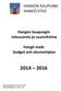 Hangon kaupungin talousarvio ja suunnitelma. Hangö stads budget och ekonomiplan. Kaupunginvaltuusto 10.12.2013 86 Stadsfullmäktige 10.12.