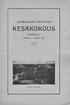 SUOMALAISEN NAISLIITON KESÄKOKOUS TERIJOELLA. Heinäk. 3 6 p:nä 1931. Terijoen Keskikylää.