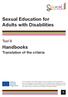 Sexual Education for Adults with Disabilities