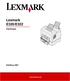 Lexmark E320/E322. Käyttöopas. Huhtikuu 2001. www.lexmark.com