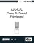 MANUAL Timer 2010 med Fjärrkontrol