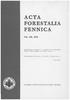 ACTA FORESTALIA FENNICA